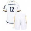 Real Madrid Eduardo Camavinga #12 Heimtrikot 2023-24 Kurzarm (+ kurze hosen)